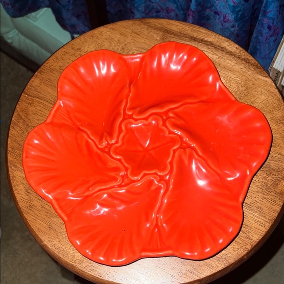 Maioliche Jessica Orange Italian Ceramic oyster plate - Picture 2 of 6